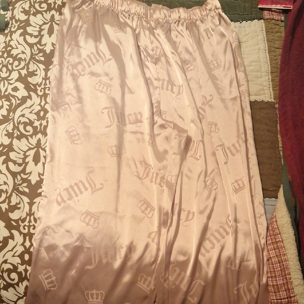 Juicy Couture Blush Satin Lounge Pants